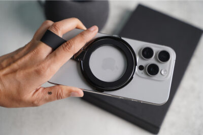 Black Rotatable Magnetic Kickstand Ring Holder Magsafe Compatible