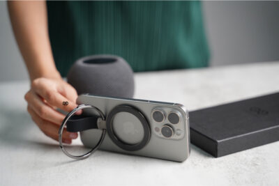 Black Rotatable Magnetic Kickstand Ring Holder Magsafe Compatible