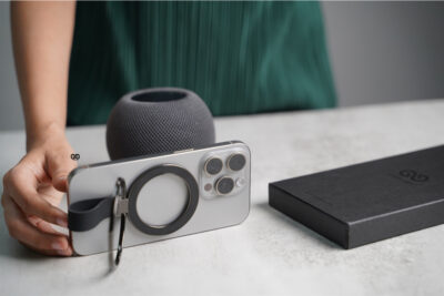 Black Rotatable Magnetic Kickstand Ring Holder Magsafe Compatible