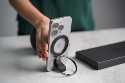 Black Rotatable Magnetic Kickstand Ring Holder Magsafe Compatible