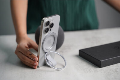 Silver/Grey Rotatable Magnetic Kickstand Ring Holder Magsafe Compatible