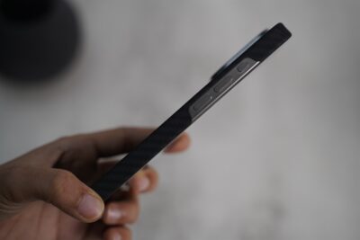 Magsafe Real Aramid Carbon Fiber Case With Open Side For iPhone 15/15 Pro