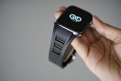 Vented FKM Rubber Band With 316L Buckle Closure For Apple Watch 44MM 45MM 46MM Series 4 5 6 7 8 9 10 11 (SE 2 3 Gen)