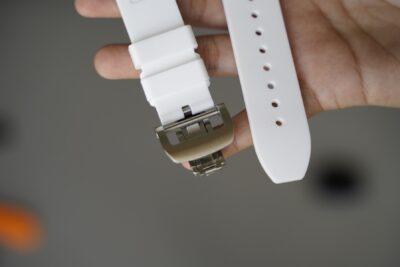 Vented FKM Rubber Band With 316L Buckle Closure For Apple Watch 44MM 45MM 46MM Series 4 5 6 7 8 9 10 11 (SE 2 3 Gen)