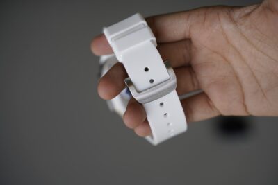 Vented FKM Rubber Band With 316L Buckle Closure For Apple Watch 44MM 45MM 46MM Series 4 5 6 7 8 9 10 11 (SE 2 3 Gen)