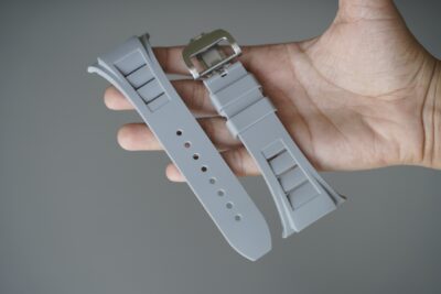 Vented FKM Rubber Band With 316L Buckle Closure For Apple Watch 44MM 45MM 46MM Series 4 5 6 7 8 9 10 11 (SE 2 3 Gen)