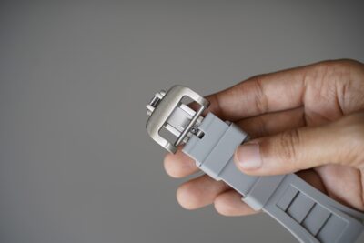 Vented FKM Rubber Band With 316L Buckle Closure For Apple Watch 44MM 45MM 46MM Series 4 5 6 7 8 9 10 11 (SE 2 3 Gen)