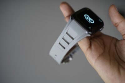 Vented FKM Rubber Band With 316L Buckle Closure For Apple Watch 44MM 45MM 46MM Series 4 5 6 7 8 9 10 11 (SE 2 3 Gen)