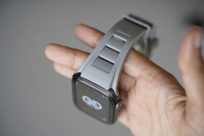 Vented FKM Rubber Band With 316L Buckle Closure For Apple Watch 44MM 45MM 46MM Series 4 5 6 7 8 9 10 11 (SE 2 3 Gen)