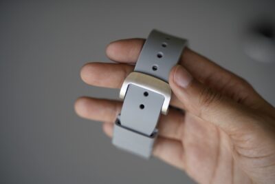 Vented FKM Rubber Band With 316L Buckle Closure For Apple Watch 44MM 45MM 46MM Series 4 5 6 7 8 9 10 11 (SE 2 3 Gen)