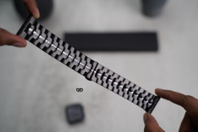 Black/Black Link Chain Strap For Apple Watch 44MM 45MM 46MM Series 4 5 6 7 8 9 10 11 (SE 2 3 Gen)