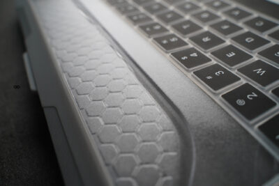 Grey Slim Rubberized TPU Bumper Cover For MacBook Air 15.3 inch 2026/2025/2024/2023 M5/M4/M3/M2 Air A3448/A3241/A3114/A2941