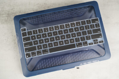 Blue Slim Rubberized TPU Bumper Cover For MacBook Pro 16 inch M1/M2/M3/M4/M5 (A2485/A2780/A2991/A3186/A3403)