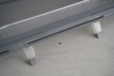 Grey Slim Rubberized TPU Bumper Cover For MacBook Air 15.3 inch 2026/2025/2024/2023 M5/M4/M3/M2 Air A3448/A3241/A3114/A2941