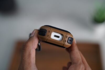 Chocolate Brown Defender Airpods 1/2 Case