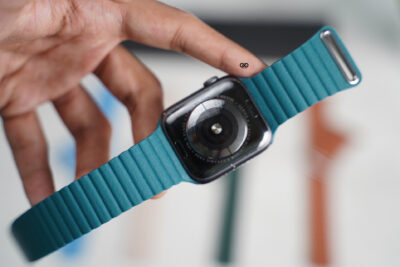 Pine Green Magnetic Leather Strap for Apple Watch 44MM 45MM 46MM Series 4 5 6 7 8 9 10 SE SE 2 Gen