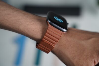 Saddle Tan Magnetic Leather Loop for Apple Watch 44MM 45MM 46MM Series 4 5 6 7 8 9 10 11 (SE 2 3 Gen)