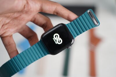 Pine Green Magnetic Leather Strap for Apple Watch 44MM 45MM 46MM Series 4 5 6 7 8 9 10 SE SE 2 Gen