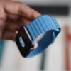 Ocean Blue Magnetic Leather Loop for iWatch 45 mm 44 mm 42 mm 49 mm  for Series Ultra 9 8 7 6 SE 5 4 3 2 1