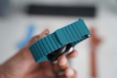 Pine Green Magnetic Leather Strap for Apple Watch 44MM 45MM 46MM Series 4 5 6 7 8 9 10 SE SE 2 Gen