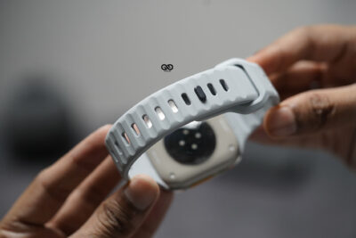 Powder Grey Waterproof Silicone Sports Bands for Apple Watch 49 MM Series Ultra/Ultra 2
