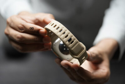 Sand Yellow Waterproof Silicone Sports Bands For Apple Watch 49 (Series Ultra/Ultra 2/Ultra 3)