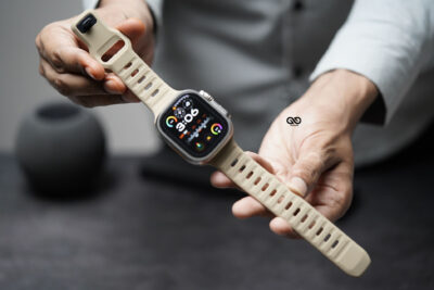 Sand Yellow Waterproof Silicone Sports Bands For Apple Watch 49 (Series Ultra/Ultra 2/Ultra 3)