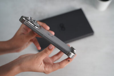 Titanium Bumper With Camera Ring Lens