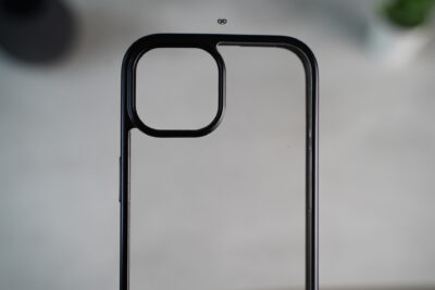 Black Transparent shockproof case with colored border For iPhone 15/15 Plus