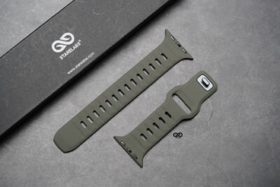 Army Green Waterproof Silicone Sports Bands for Apple Watch 49 MM Series Ultra/Ultra 2
