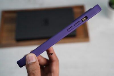 Deep Purple Alpha Magnetic Ring Case For iPhone 15 Plus