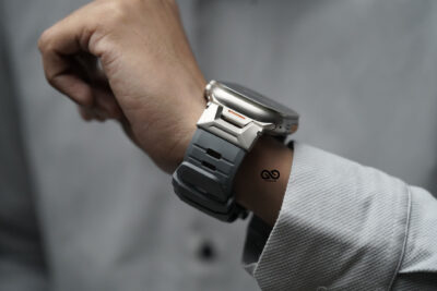 FKM Rubber Armour Band With Titanium Buckle For Apple Watch 49 (Series Ultra/Ultra 2/Ultra 3)