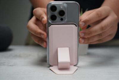 Light Pink MagSafe Wallet Case, Holder and Stand