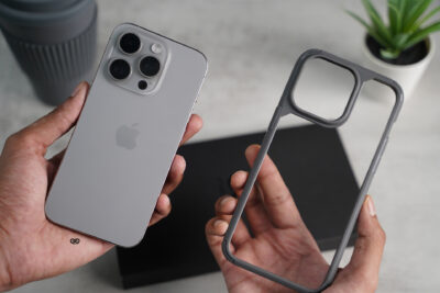 Natural Grey Defender Rugged Protective Case for iPhone 15 Pro Max