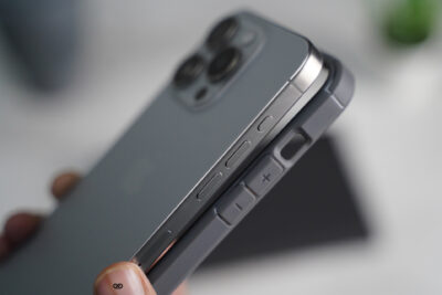 Natural Grey Defender Rugged Protective Case for iPhone 15 Pro Max