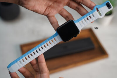 Two Colored Waterproof Silicone Sports Bands for Apple Watch 44MM 45MM 46MM Series 4 5 6 7 8 9 10 11 (SE 2 3 Gen)