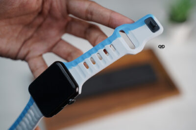 Two Colored Waterproof Silicone Sports Bands for Apple Watch 44MM 45MM 46MM Series 4 5 6 7 8 9 10 11 (SE 2 3 Gen)