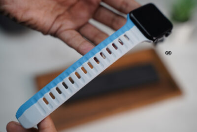 Two Colored Waterproof Silicone Sports Bands for Apple Watch 44MM 45MM 46MM Series 4 5 6 7 8 9 10 11 (SE 2 3 Gen)