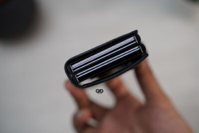 Personalized Vegan Leather Card And Cash Holder with Double Slot Wallet