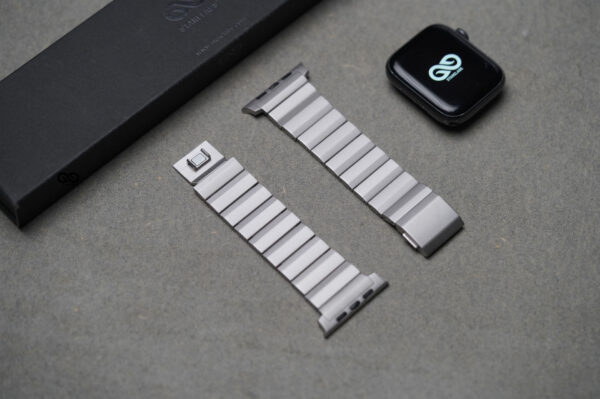 Real Matte Titanium Band For Apple Watch 44MM 45MM 46MM Series 4 5 6 7 8 9 10 SE SE 2 Gen