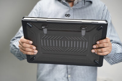 Black Slim Rubberized TPU Bumper Cover For MacBook Air 13 inch 2020/2021 M1 Air A2337 A1932 A2179