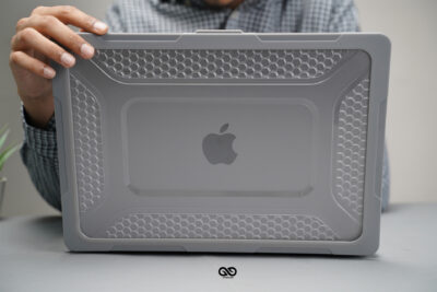 Grey Slim Rubberized TPU Bumper Cover For MacBook Air 15.3 inch 2026/2025/2024/2023 M5/M4/M3/M2 Air A3448/A3241/A3114/A2941