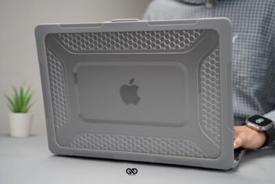 Grey Slim Rubberized TPU Bumper Cover For MacBook Air 15.3 inch 2026/2025/2024/2023 M5/M4/M3/M2 Air A3448/A3241/A3114/A2941