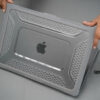 Grey Slim Rubberized TPU Bumper Cover For MacBook Air 15.3 inch 2026/2025/2024/2023 M5/M4/M3/M2 Air A3448/A3241/A3114/A2941