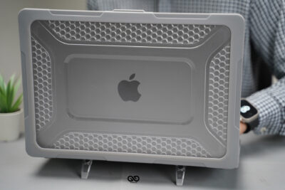 Grey Slim Rubberized TPU Bumper Cover For MacBook Air 15.3 inch 2026/2025/2024/2023 M5/M4/M3/M2 Air A3448/A3241/A3114/A2941