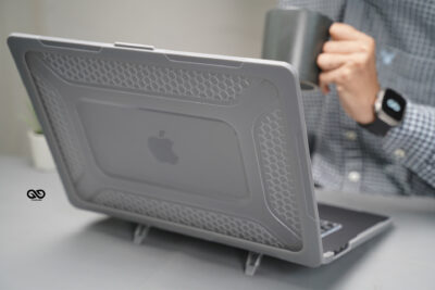 Grey Slim Rubberized TPU Bumper Cover For MacBook Air 15.3 inch 2026/2025/2024/2023 M5/M4/M3/M2 Air A3448/A3241/A3114/A2941