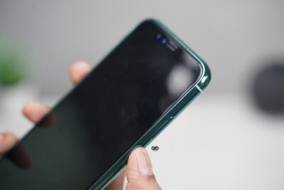 Dark Green Soft Tpu Glass Finish case for iPhone X /XS