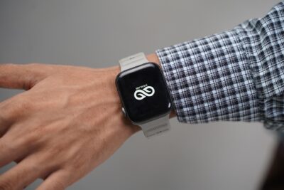Powder Grey FKM Active Rubber Strap For Apple Watch 42MM 41MM 40MM Series 4 5 6 7 8 9 10 11 SE SE 2 Gen.