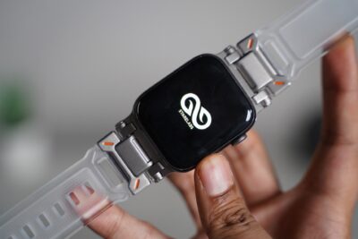Transparent Fluoro Rubber With Titanium Buckle Band For Apple Watch 44MM 45MM 46MM Series 4 5 6 7 8 9 10 11 (SE 2 3 Gen)