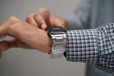 Transparent Fluoro Rubber With Titanium Buckle Band For Apple Watch 44MM 45MM 46MM Series 4 5 6 7 8 9 10 11 (SE 2 3 Gen)